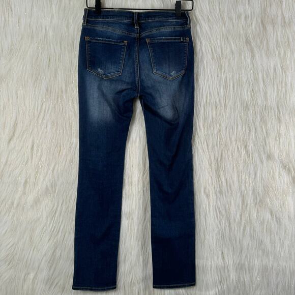 Buffalo David Bitton Faith Mid Rise Straight Jean Med Wash Stretch Distressed 27 - Picture 4 of 10